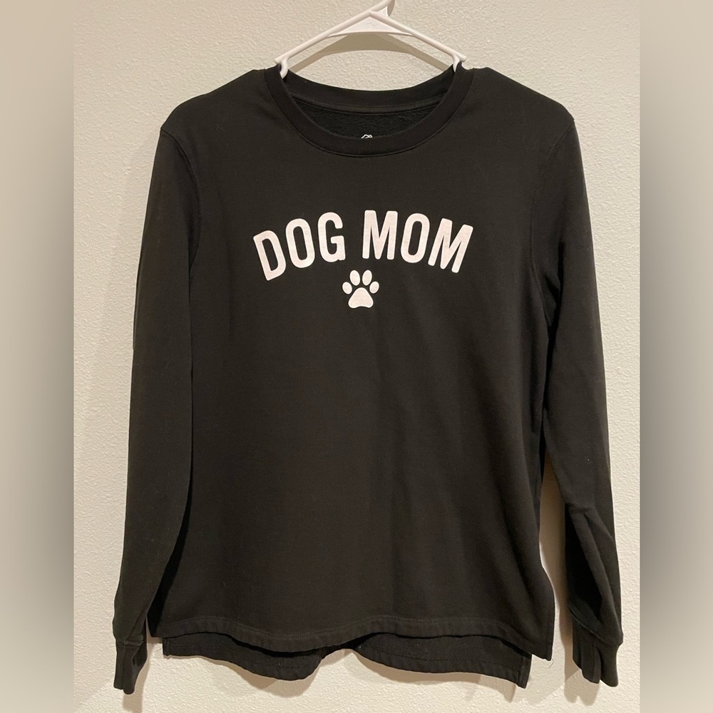 Black Dog Mom novelty sweatshirt Size S 4/5